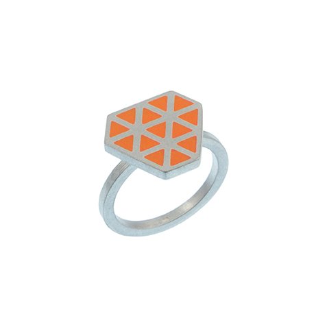 Iso tronqué triangle ring - small