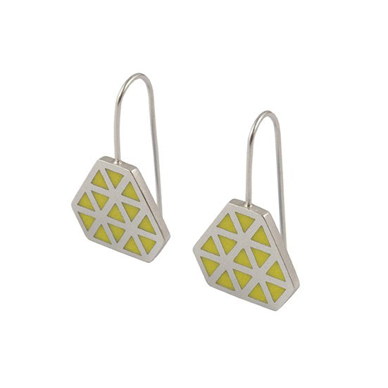 Iso tronqué triangle hook earrings 1 -small