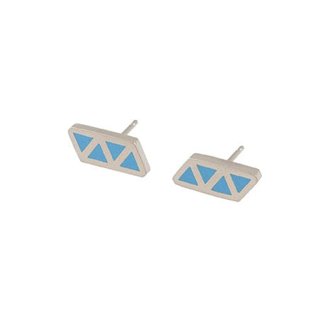 Triangle quatre stud earrings