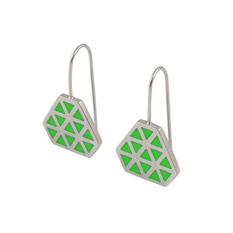 Iso tronqué triangle hook earrings 1 -small